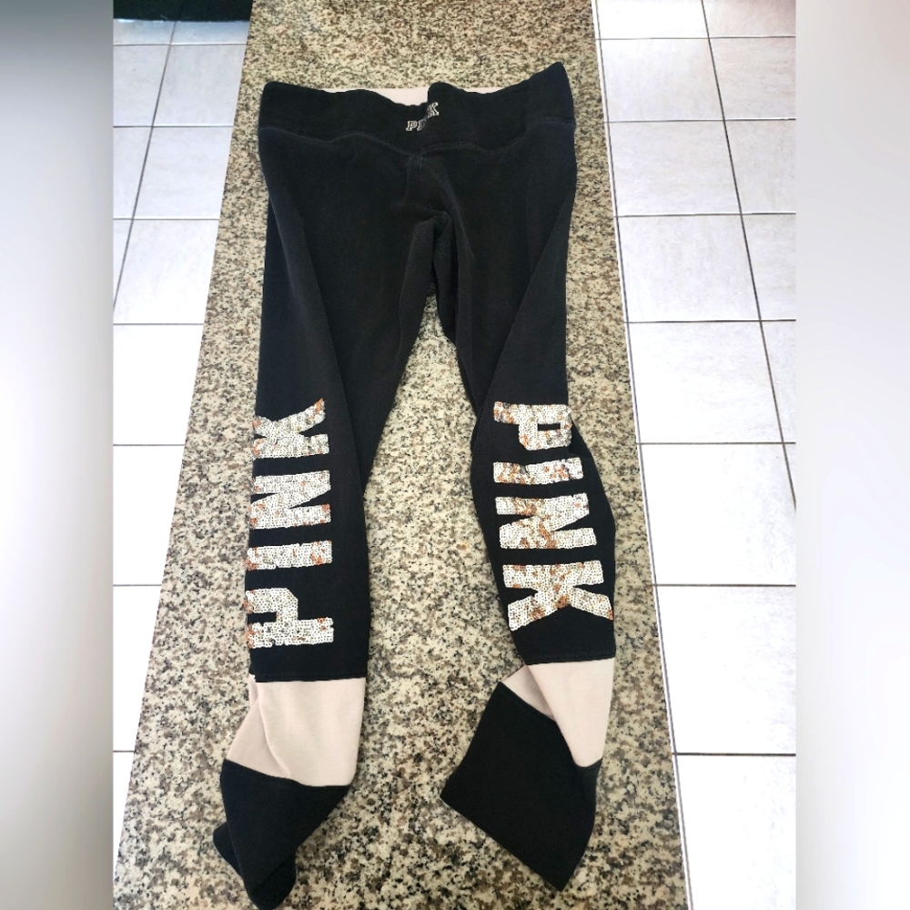 VS PINK Sequin Yoga Leggings